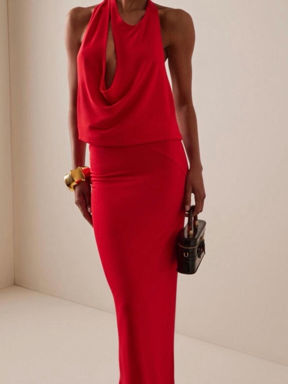 ILA Anya Draped Cutout Dress